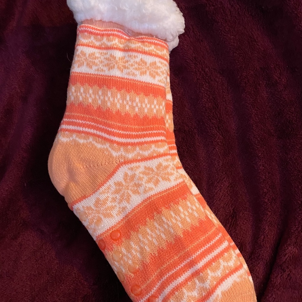 Long fuzzy socks